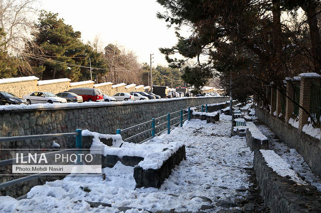 برف زمستانی پارک جمشیدیه