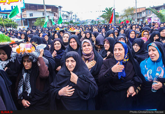تشیع پیکر مطهر دو شهید گمنام در ساری‎