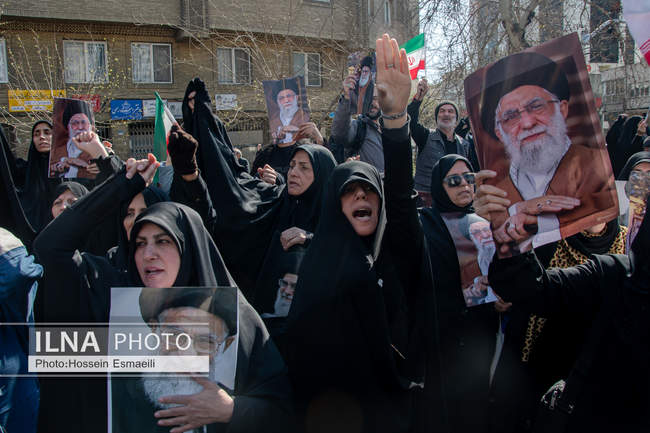 راهپیمایی مردم تهران در اعلام انزجار از جنایات آمریکا و رژیم صهیونیس