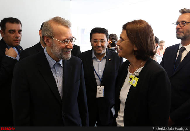 دیدارهای علی لاریجانی با روسای مجلس کشورهای حاضر در سازمان ملل - نیوی