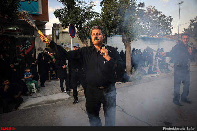 مراسم عزاداری تاسوعای حسینی در فرخ‌شهر