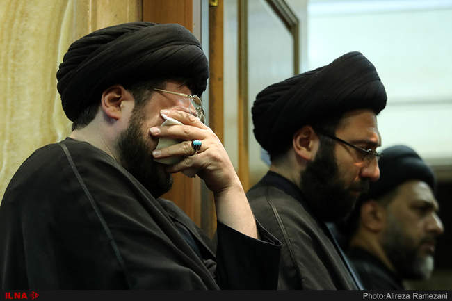 وداع با پیکر آیت الله هاشمی شاهرودی