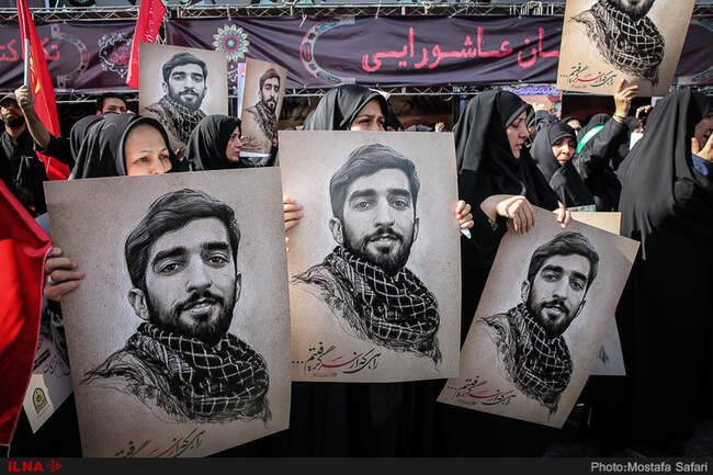 مراسم تشییع پیکر شهید حججی-2
