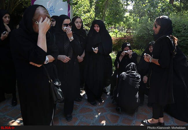 مراسم تشییع پیکر علیرضا سلطانی عکاس پیشکسوت مطبوعات