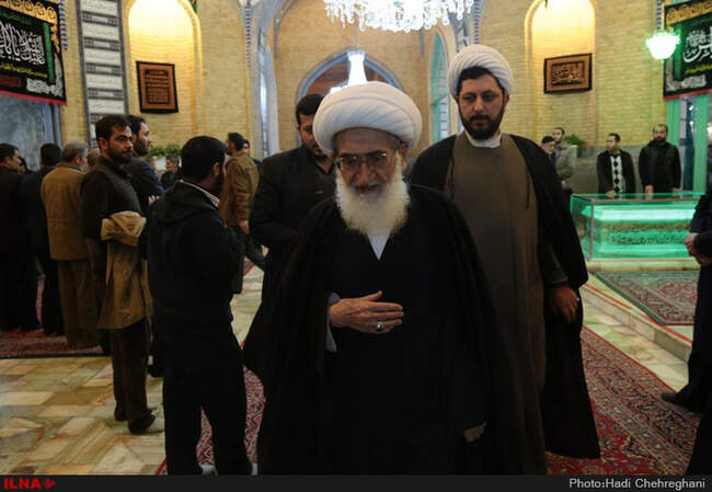 مراسم بزرگداشت مرحوم غضنفر رکن آبادی در مسجداعظم قم