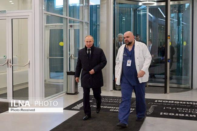 بازدید سرزده رئیس جمهور روسیه از بیمارستان اختصاصی مبتلایان به کرون