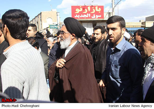 مراسم تشییع پیکر همشیره مقام معظم رهبری