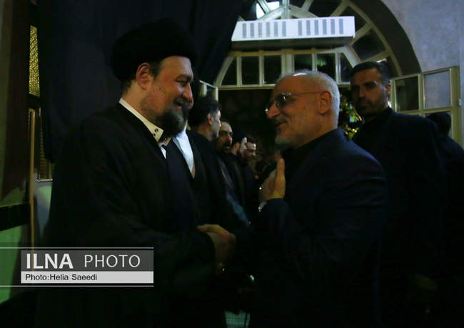 مراسم بزرگداشت والده همسر حجت‌الاسلام سید حسن خمینی در حسینیه جماران