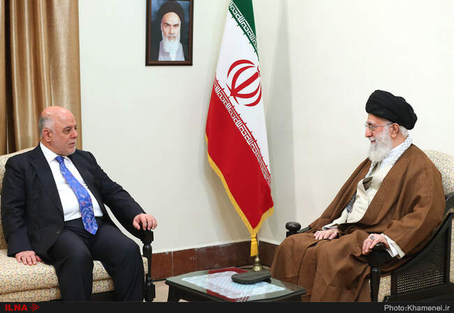 دیدار حیدر العبادی نخست‌وزیر عراق با مقام معظم رهبری