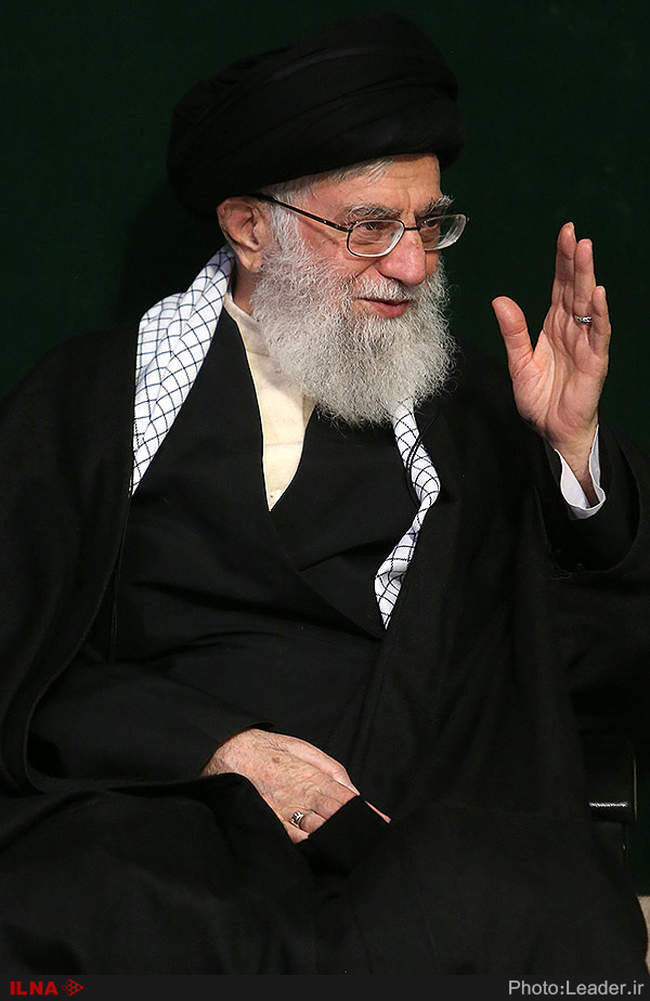 مراسم عزاداری ایام شهادت حضرت فاطمه‌زهرا(س) با حضور رهبر معظم انقلاب