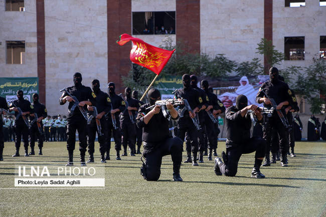 حضور  سردار رحیمی در مراسم صبحگاهی ستاد فاتب تهران