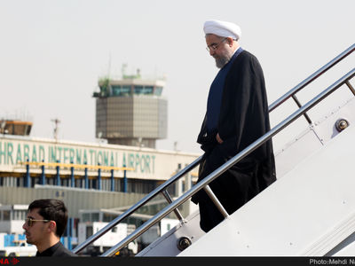 روحانی وارد استان هرمزگان شد