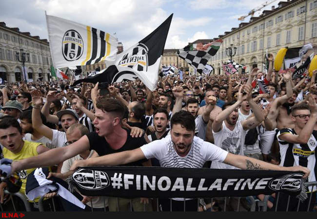 هواداران یونتوس در تورین
