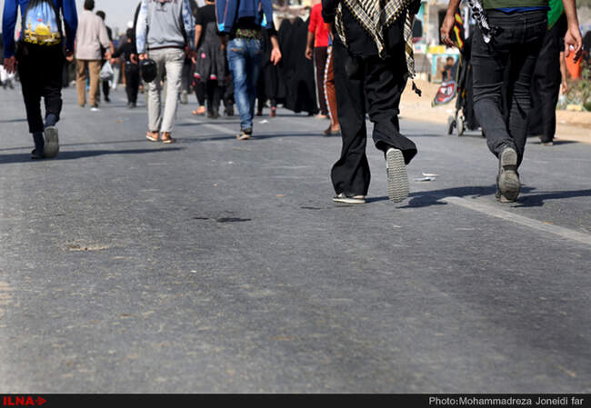 راهپیمایی زائران اربعین حسینی از نجف تا کربلا/2
