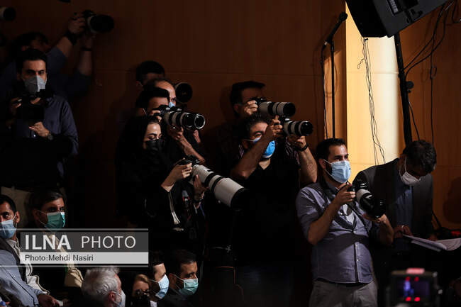 Iran’s president-elect attends press conference