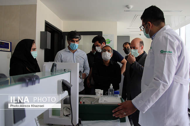 بازدید مدیرکل اداره تجهیزات پزشکی دکتر شاهمرادی و هیات همراه از خط ت�