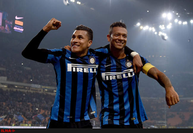 برتری تیم فوتبال اینترمیلان در برابر تیم فوتبال رم