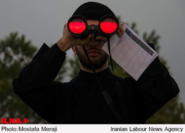 استهلال ماه شوال در روز سیم ماه رمضان در قم