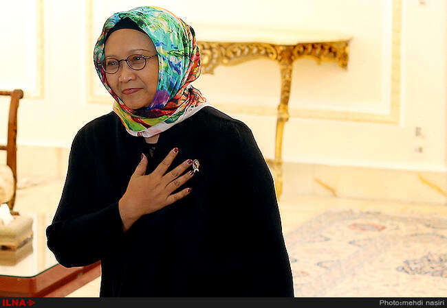 دیدار وزیر امور خارجه اندونزی با محمد جواد ظریف