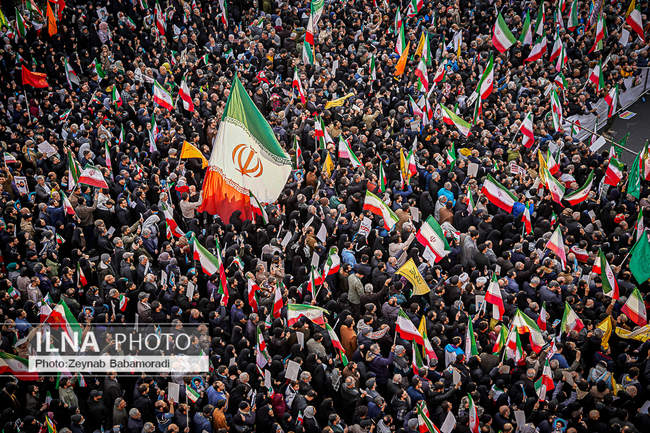 راهپیمایی محکومیت اقدامات تروریستی آمریکا و رژیم صهیونیستی علیه ملت