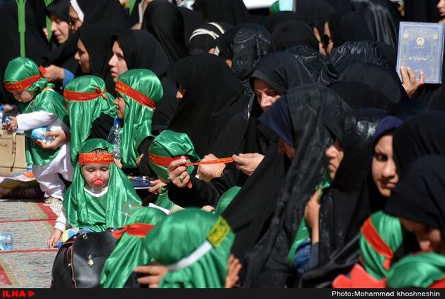 مراسم شیرخوارگان حسینی در حرم مطهر رضوی