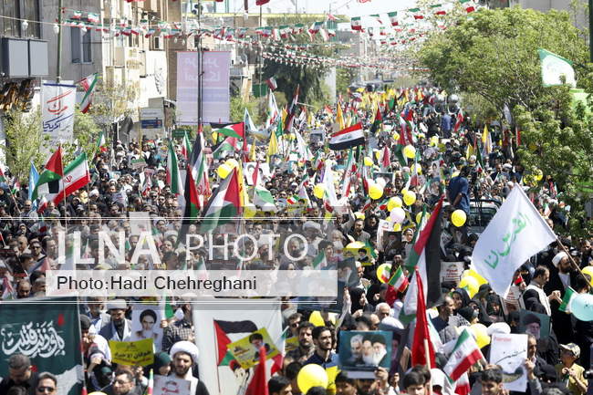 راهپیمایی روز قدس استان قم