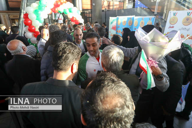 بازگشت کاروان ایران از بازی‌های پاراآسیایی جوانان (گزارش تصویری)