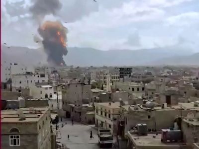 حمله سنگین به صنعا + فیلم