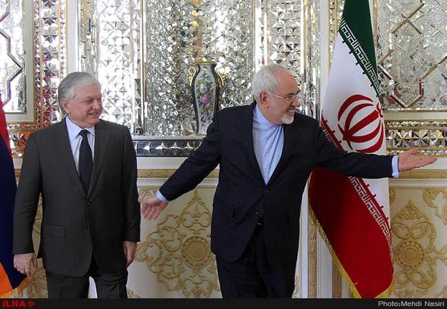 دیدار وزیر امور خارجه ارمنستان با محمد جواد ظریف