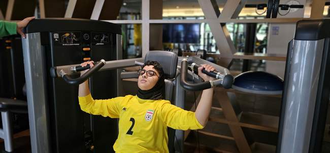 تمرین ریکاوری ملی پوشان فوتسال بانوان در سالن جیم