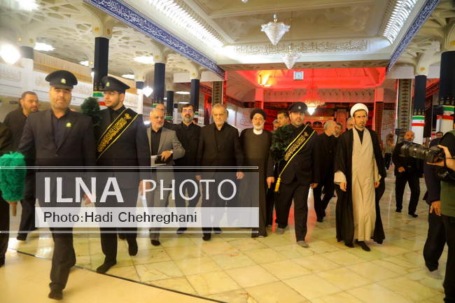 دیدار رئیس‌جمهور با علما و مراجع عظام در سفر به قم