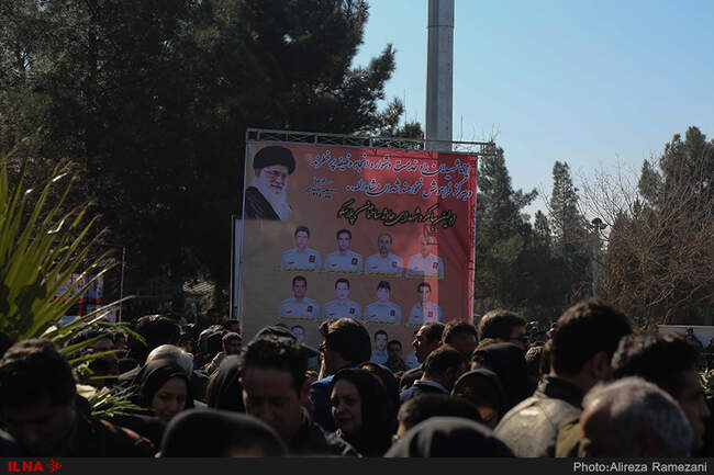 مراسم اولین سالگرد شهدای آتش نشان حادثه پلاسکو
