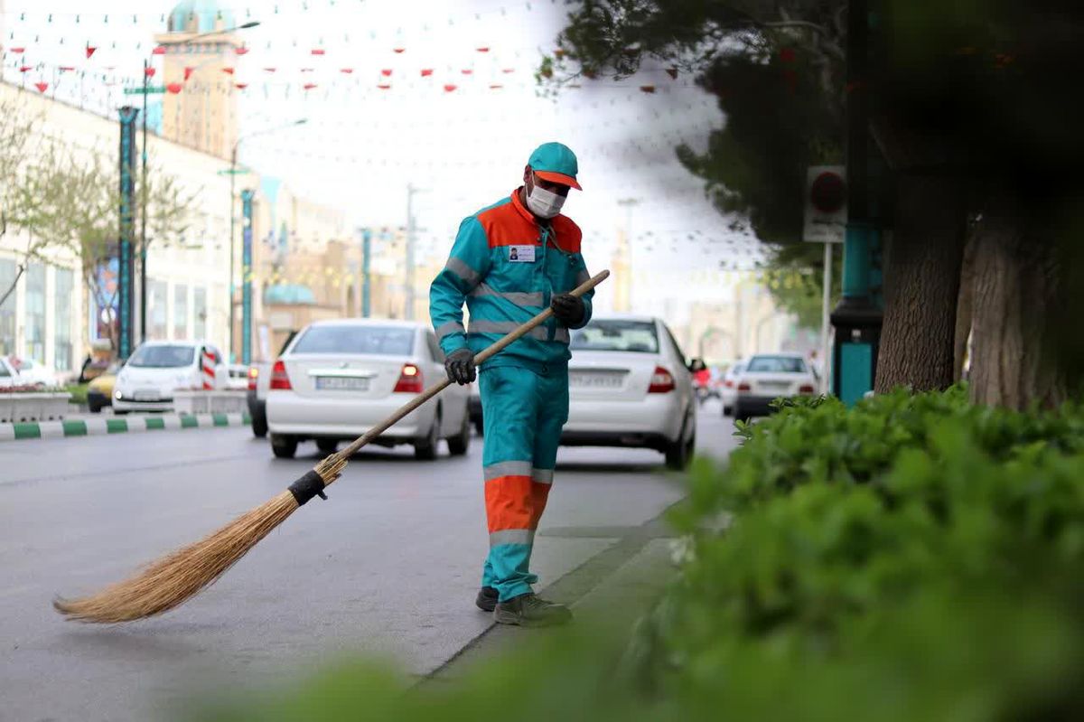 آماده باش نیروهای خدمات شهری در جشن بزرگ امام رضایی ها