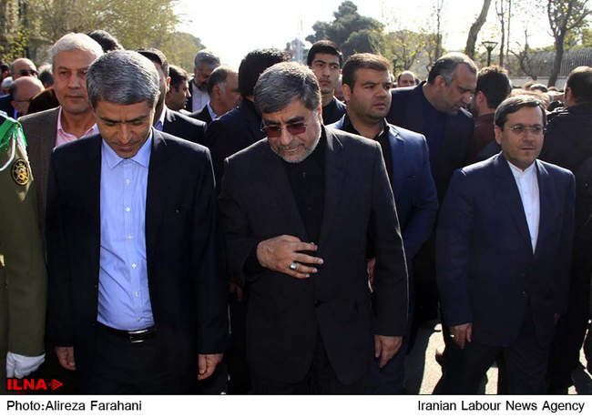 مراسم تشییع همسر آیت الله جنتی در تهران 