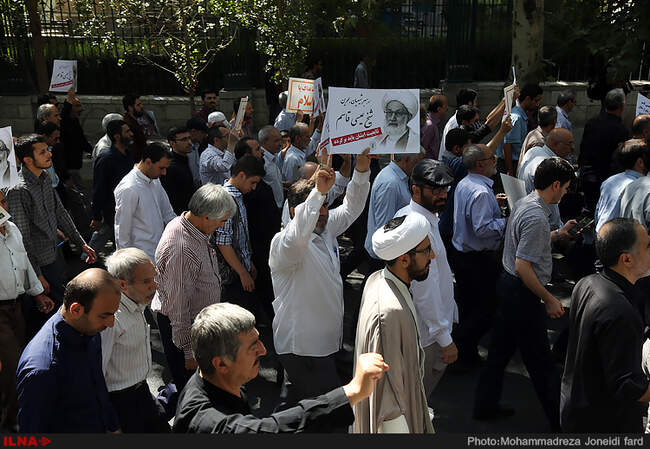 راهپیمایی نمازگزاران در سالگرد شهدای فاجعه منا - تهران 