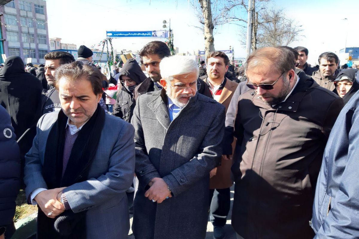 حضور معاون اول رئیس‌جمهور در راهپیمایی روز جهانی قدس