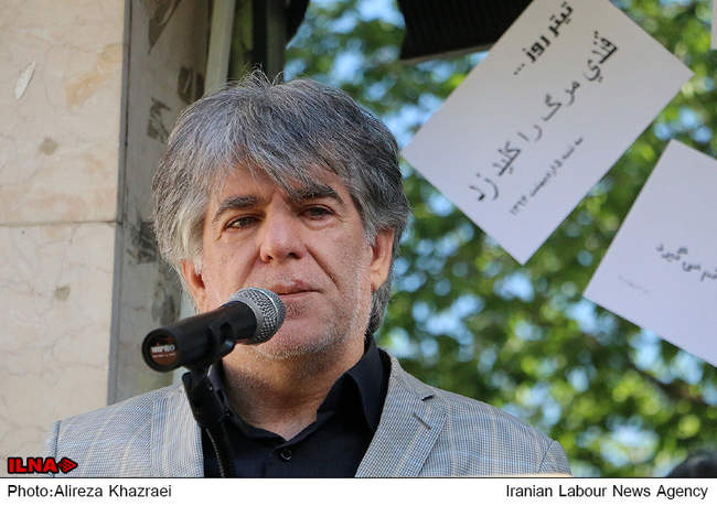 مراسم تشییع پیکر حسین قندی 