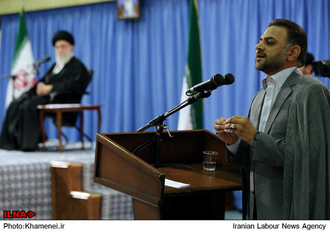 دیدار مداحان اهل بیت  با رهبر معظم انقلاب 