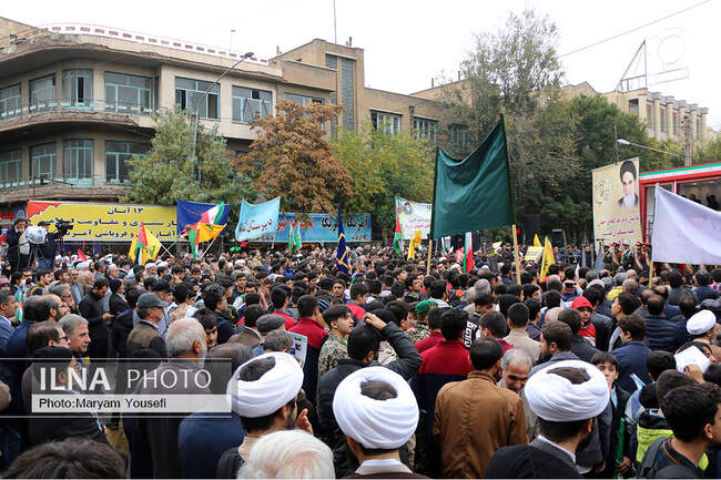      راهپیمایی یوم‌الله ۱۳ آبان‌ماه در تبریز 