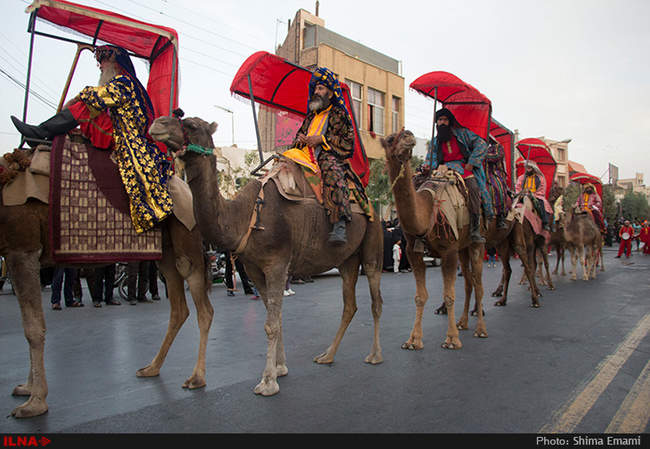 ورود کاروان نمادین اسرای کربلا به شام