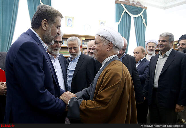 دیدار رمضان عبدالله، رئیس گروه جهاد اسلامی با آیت الله  هاشمی رفسنجانی 