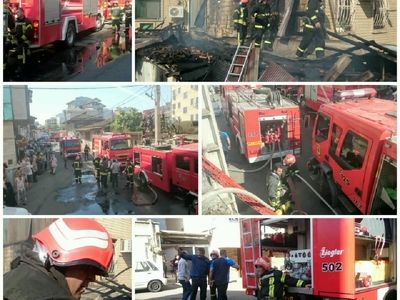 آتش‌سوزی یک خانه ویلایی در رشت