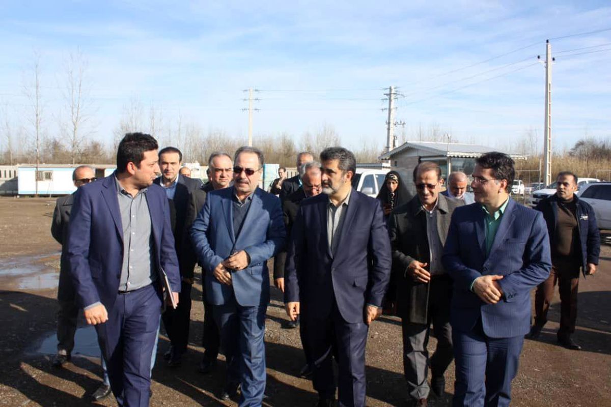 بازدید معاون وزیر کشور از شهرک صنعتی در دست احداث یعقوبیه لنگرود