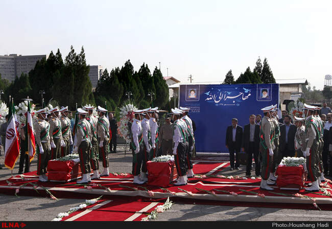 مراسم استقبال از جانباختگان فاجعه منا 
