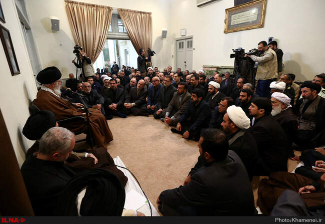دیدار مسئولان و دست‌اندرکاران حج با رهبر انقلاب