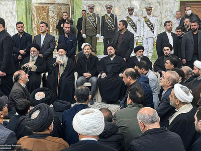 مراسم تشییع و خاکسپاری آیت الله موسوی بجنوردی (ره) برگزار شد