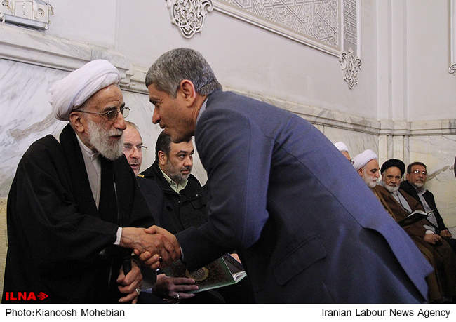 مراسم ترحیم همسر آیت الله جنتی