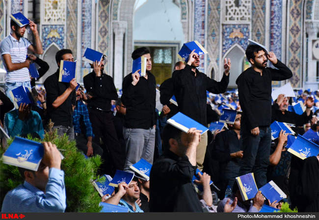 مراسم احیای شب بیست و یکم ماه مبارک رمضان-حرم مطهر رضوی‎