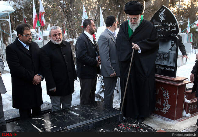 حضور رهبر انقلاب در مرقد مطهر امام راحل و گلزار شهدای بهشت زهرا(س)