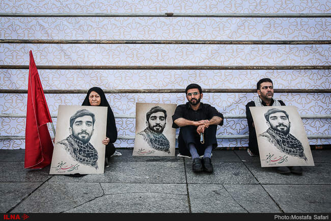 گزارش تصویری مراسم تشییع پیکر شهید حججی 